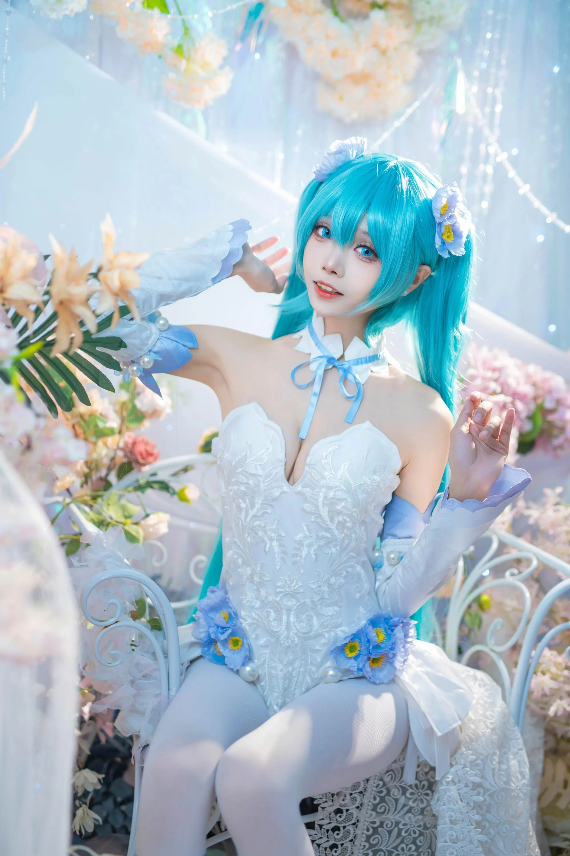 艾西Aiwest – NO.011 初音 粉蝶花 [42P]插图5